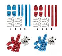 Metal Assembled Body Post Mounts Car Shell with R Clips Fixing Column Part Model for RC Tamiya TT02 TT-02 Upgrade Parts(Blau)