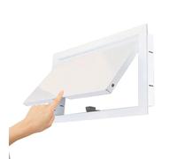 Metal Attic Inspection Hatch with Touch Latch, Wall Access Panel for Hidden Plumbing Cables Wiring, Rectangular Drywall Service Door Cover