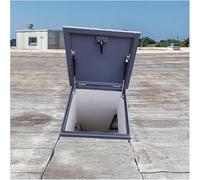 Metal Attic Skylight Cover, Roof Hatch Cover, 90 ° Rotating Handle Lock, Manhole/Cellar Exit Cover(85 * 85cm)