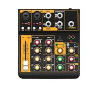Metal Audio Interface Mixer With Bluetooth OTG Delay Repaeat Effect For Sound Mixing Console PC Recording(4 Channel)
