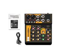 Metal Audio Mixer Interface DJ Console Bluetooth 5.0 OTG Reverb 48V Sound Card For Live Broadcast PC Recording