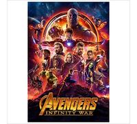 METAL Avengers Infinity War Movie Tin Poster Aluminium Sign Wall Art Door Plaque Film Room Man Cave Marvel Nearly A4 Size 280x190mm