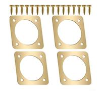 Metal Aviary Entrance Protector 2x2in Gold Pack of 20 for predator