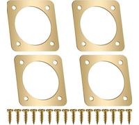 Metal Aviary Hole Protector for Secure Fence Entrance for Predator Block Gold 20-Piece with 4 Guardrails(1/2 inch)