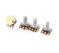 Metal B100K Variable Resistors 100K Ohm 3 Terminals Audio Taper Potentiometers Potentiometer 4pcs Specialised accessories
