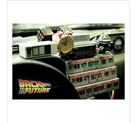 METAL Back To The Future DeLorean Movie Sign Tin Poster Aluminium Wall Art Door Plaque Film Room Man Cave Dashbaord Nearly A4 Size 280x190mm D4