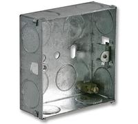Metal BACKBOX 1 Gang 25MM, Back Boxes/Mounting Boxes Qty X 1