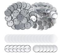 Metal Badge Making Supplies 130 Sets: 58mm Round Pin Back Button Parts