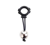 Metal Ball Cock Ring Heavy Weight Stretcher Man Silicone Penis Cock Ring for Enlargement Extender Pull Exercise Male Sex Toy (25mm+Single Ball)