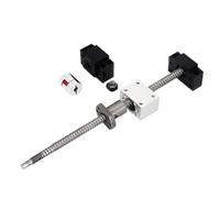 Metal ball screw nut Ball Screw 300-1250mm SFU2005 End Machined+BKBF15 Support+Coupler(1200mm)