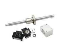 Metal ball screw nut SFU1204 Rolled Ball Screw Set 300-1050mm+BKBF10 Support+DSG12H Nut Housing For CNC Router(650mm)