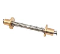 Metal ball screw nut T12 Lead 3mm Right-Left Thread Trapezoidal Rod With Nut For 3D Printer Stainless Steel(500mm with nut)