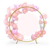 Metal Balloon Arch Kit for Weddings - Easy to Disassemble Backdrop Stand Frame with Base, Large Independent Design, Ideal for Garden Decor