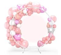 Metal Balloon Arch Kit for Weddings - Easy to Disassemble Backdrop Stand Frame with Base, Large Independent Design, Ideal for Garden Decor