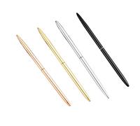Metal Ballpoint Pen,4Pcs Heads Rotation Black Ink Pen Classic Business Office Ballpoint Pen Nice Pens for Men & Women Retractable Ball point Pens Slim Ballpoint Pens for Office School Business