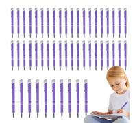 Metal Ballpoint Pens, 50 Click Mechanism Ballpoint Pens - Stylish Writing Accessory with Silver Clip Multifunctional Writing Instrument for Carers, Business Elites, Teachers and On the Go