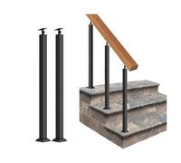 Metal Baluster Columns for Stairs, Adjustable 270° Flat Corner Bracket, Side Mounting, Perfect for Staircase Enhancements, Strong & Durable Support