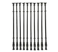 Metal Banister Railing Post10 Pack Round Balusters for Indoor/Outdoor Stairs Straight/Spiral/Steep Support Spindles 90cm Height Decorative Fence Solution