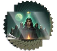 Metal Bar Signs A Mysterious Gathering Under The Celestial Moons Stickers 10Pcs Sarcastic Signs Funny Signs For Home Bar(8X12CM)