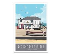Metal Bar Signs Tin Plaque Vintage Style Broadstairs Kent Boathouse Ideal for Pub shed Bar Office Man Cave Home Bedroom Dining Room Kitchen Gift 15x30CM