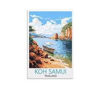 Metal Bar Signs Tin Plaque Vintage Style Koh Samui Thailand Ideal for Pub shed Bar Office Man Cave Home Bedroom Dining Room Kitchen Gift 20x30cm