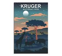Metal Bar Signs Tin Plaque Vintage Style South Africa Kruger National Park Ideal for Pub shed Bar Office Man Cave Home Bedroom Dining Room Kitchen Gift 30x30cm