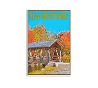 Metal Bar Signs Vintage New Hampshire Tree Personalized Vintage Style Retro Tin Sign Custom Sign for Wall Outdoor, Indoor, Street, Office 30x40cm