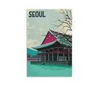 Metal Bar Signs Vintage Seoul South Korea Lake Personalized Vintage Style Retro Tin Sign Custom Sign for Wall Outdoor, Indoor, Street, Office 20x30cm