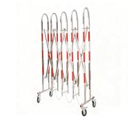 Metal Barrier Gate, Mobile Folding Scissor Gate with Sturdy Frame, Rolling Expanding Outdoor Gate for Crowd Control Outdoor Events(250cm)