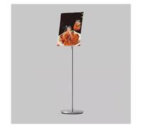 Metal Base Poster Stand for A3 Menu Displays Sturdy Vertical & Horizontal Sign Holder Perfect for Restaurants Events and Promotions.
