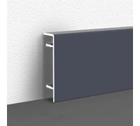 Metal Baseboard Trim, Aluminum Wall Base Board for Home Decor and Repair, Waterproof Skirting Line, 125cm Length, Easy to Cut for Custom Installation