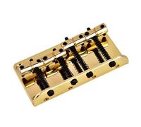 Metal Bass Bridge, Firm, Beautiful Tone, 4-String Electric Bass Guitar, Golden Black Silver Optional (Gold)