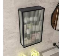 Metal Bathroom and Kitchen Cabinet with Glass Door, 3 Tier Wall Storage Unit, Over Toilet Organizer, Vanity Furniture Options