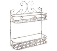 Metal Bathroom Wall Shelf White MARAYES