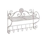 Metal Bathroom Wall Shelf White OSORNO
