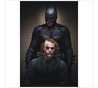METAL Batman & The Joker Movie Dark Knight Tin Poster Aluminium Sign Wall Art Door Plaque Film Room Man Cave C Nearly A4 Size 280x190mm