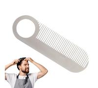 Metal Beard Comb - 10x1.26x0.08 inch 304 Stainless Steel, Compact and Lightweight Portable Design, Professional Quality Grooming Kit for Gentleman | Mustache Rifi