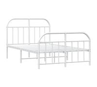 Metal Bed Frame Bedroom Bed Base Bedstead Metal Matress Foundation vidaXL