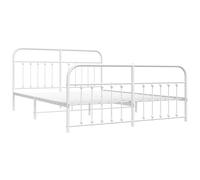 Metal Bed Frame Bedroom Bed Base Bedstead Metal Matress Foundation vidaXL