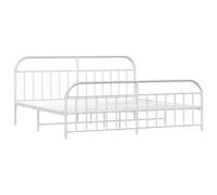 Metal Bed Frame Bedroom Bed Base Bedstead Metal Matress Foundation vidaXL