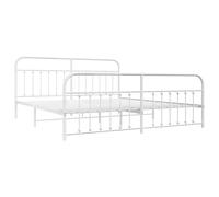 Metal Bed Frame Bedroom Bed Base Bedstead Metal Matress Foundation vidaXL