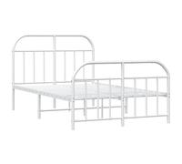 Metal Bed Frame Bedroom Bed Base Bedstead Metal Matress Foundation vidaXL