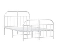 Metal Bed Frame Bedroom Bed Base Bedstead Metal Matress Foundation vidaXL
