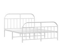 Metal Bed Frame Bedroom Bed Base Bedstead Metal Matress Foundation vidaXL