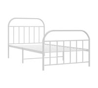 Metal Bed Frame Bedroom Bed Base Bedstead Metal Matress Foundation vidaXL