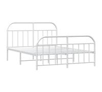 Metal Bed Frame Bedroom Bed Base Bedstead Metal Matress Foundation vidaXL