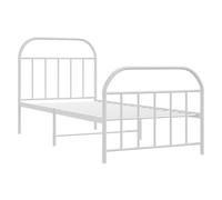 Metal Bed Frame Bedroom Bed Base Bedstead Metal Matress Foundation vidaXL