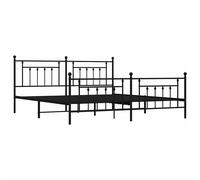 Metal Bed Frame Bedroom Bed Base Bedstead Metal Matress Foundation vidaXL [EEK: unknown]