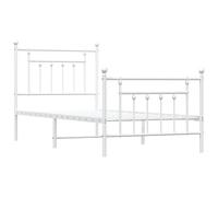 Metal Bed Frame Bedroom Bed Base Bedstead Metal Matress Foundation vidaXL [EEK: unknown]