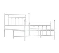 Metal Bed Frame Bedroom Bed Base Bedstead Metal Matress Foundation vidaXL [EEK: unknown]
